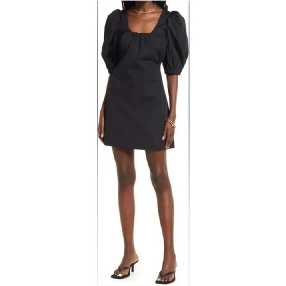 Black backless OPEN EDIT mini dress